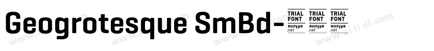 Geogrotesque SmBd字体转换